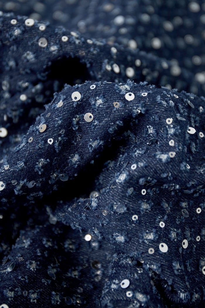 Denim jacket with sequins - Blue Picture3